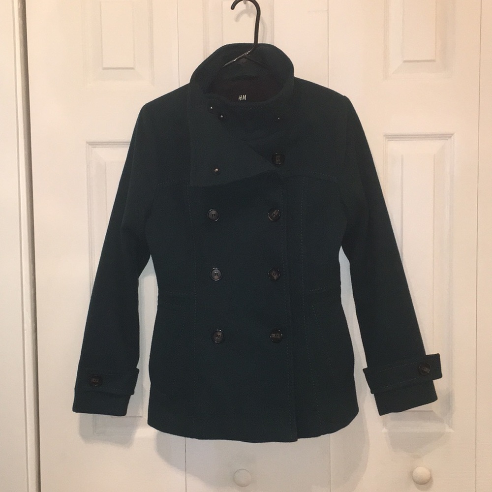 Dark Emerald Green Peacoat